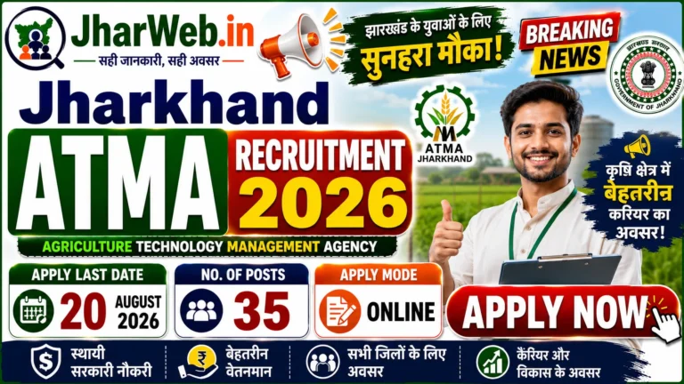 Jharkhand ATMA Vacancy 2026