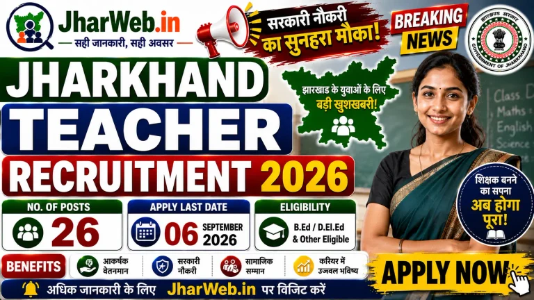 Jharkhand Teacher Vacancy 2026
