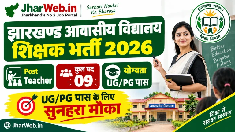 Jharkhand Awasiya Vidyalaya Teacher Vacancy 2026