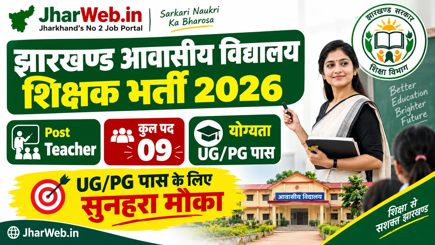 Jharkhand Awasiya Vidyalaya Teacher Vacancy 2026